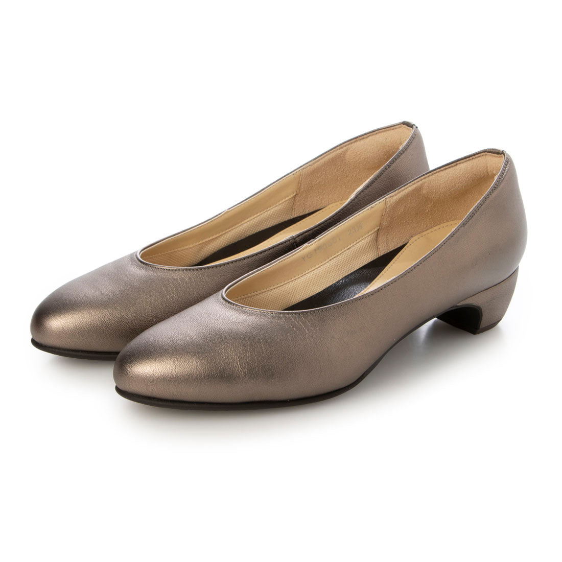 パドカトル Pas de Quatre Cレザープレーンパンプス (ガンメタ) ガンメタ