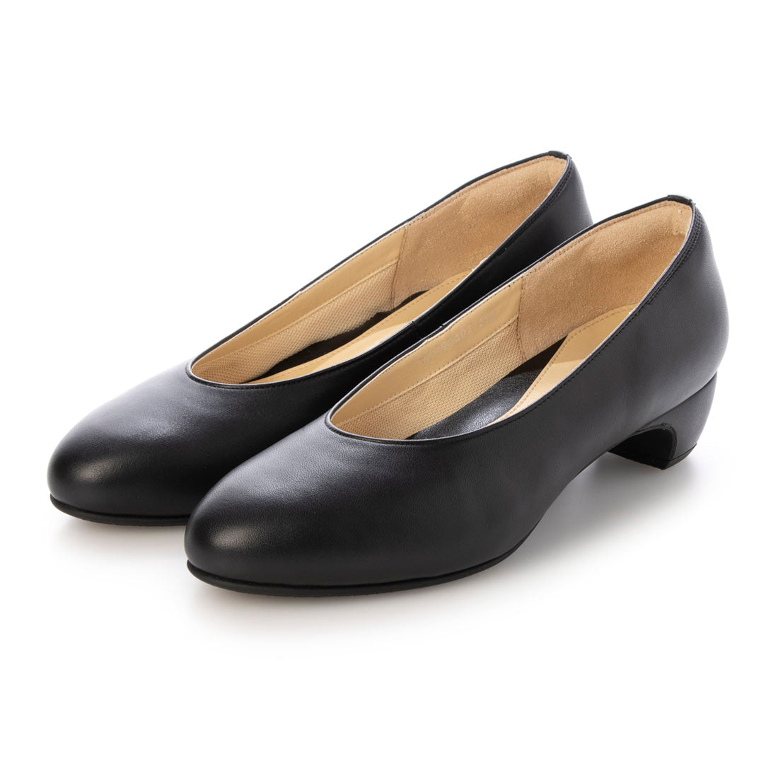 パドカトル Pas de Quatre Eレザープレーンパンプス (ブラック) ブラック