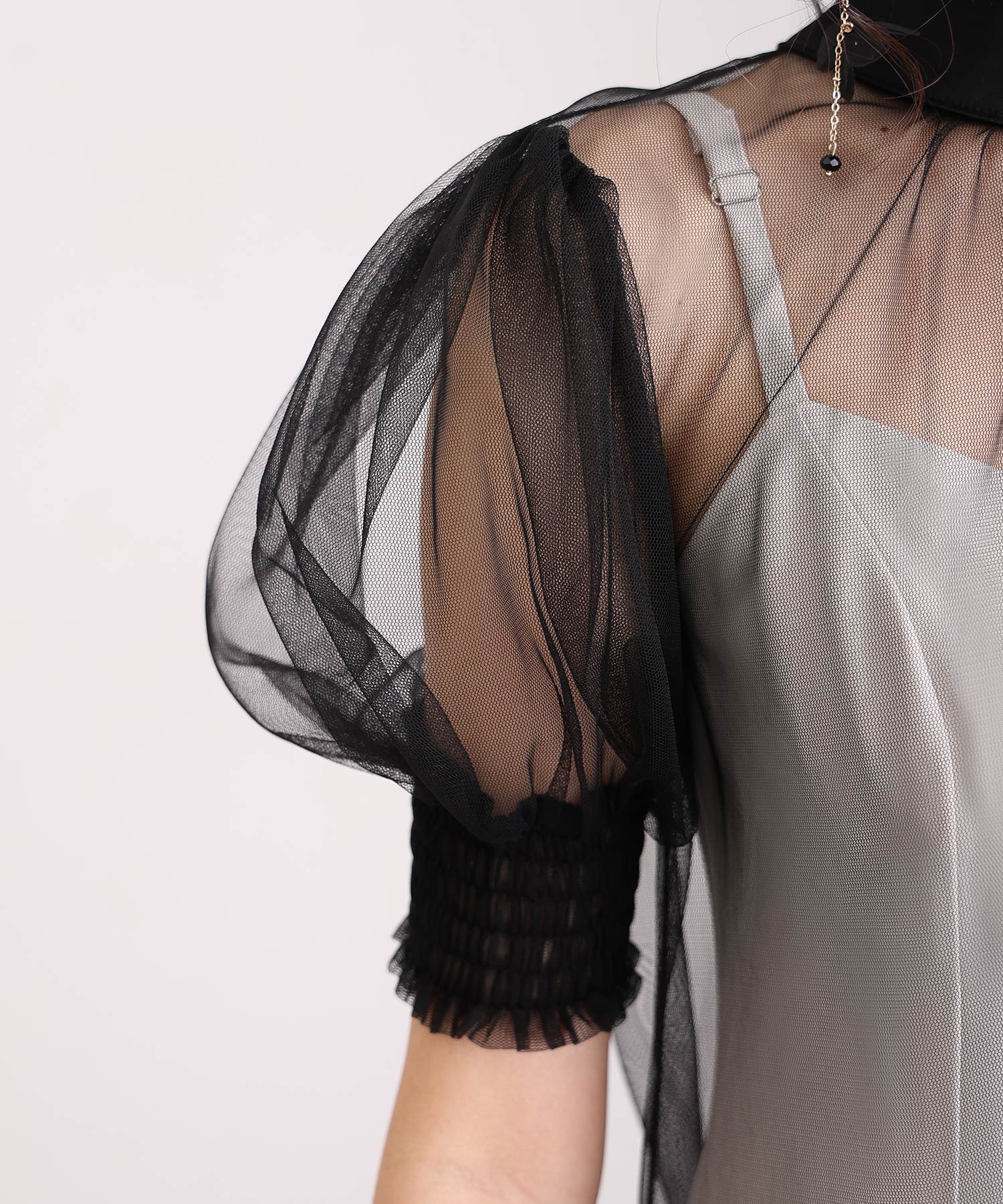 プールヴー PourVous 中長裙&袖子正式層次薄紗典禮婚禮派對裙子場合裙子同學會 正式 洋裝 派對裙 20代 30代 40代