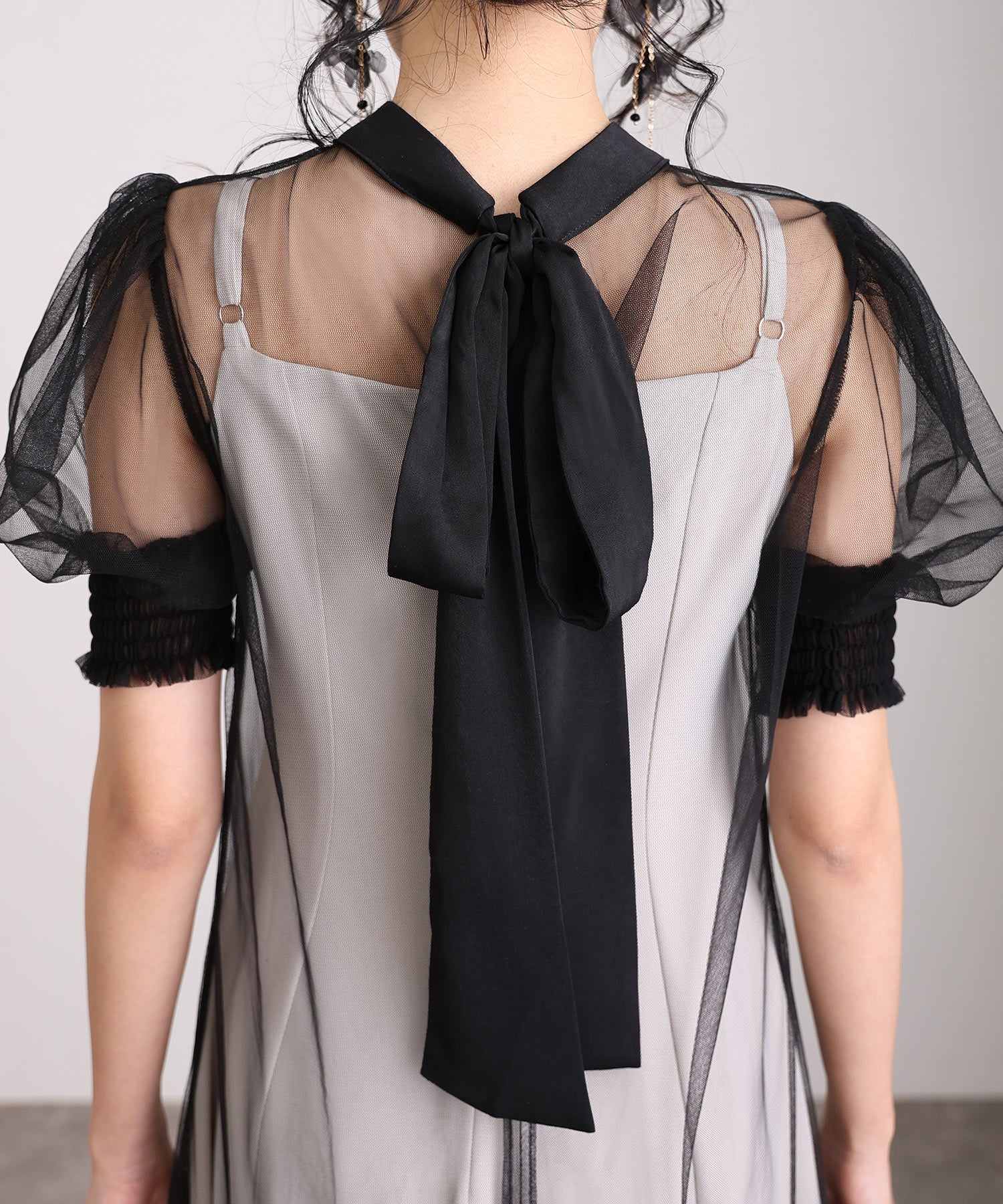 プールヴー PourVous 中長裙&袖子正式層次薄紗典禮婚禮派對裙子場合裙子同學會 正式 洋裝 派對裙 20代 30代 40代