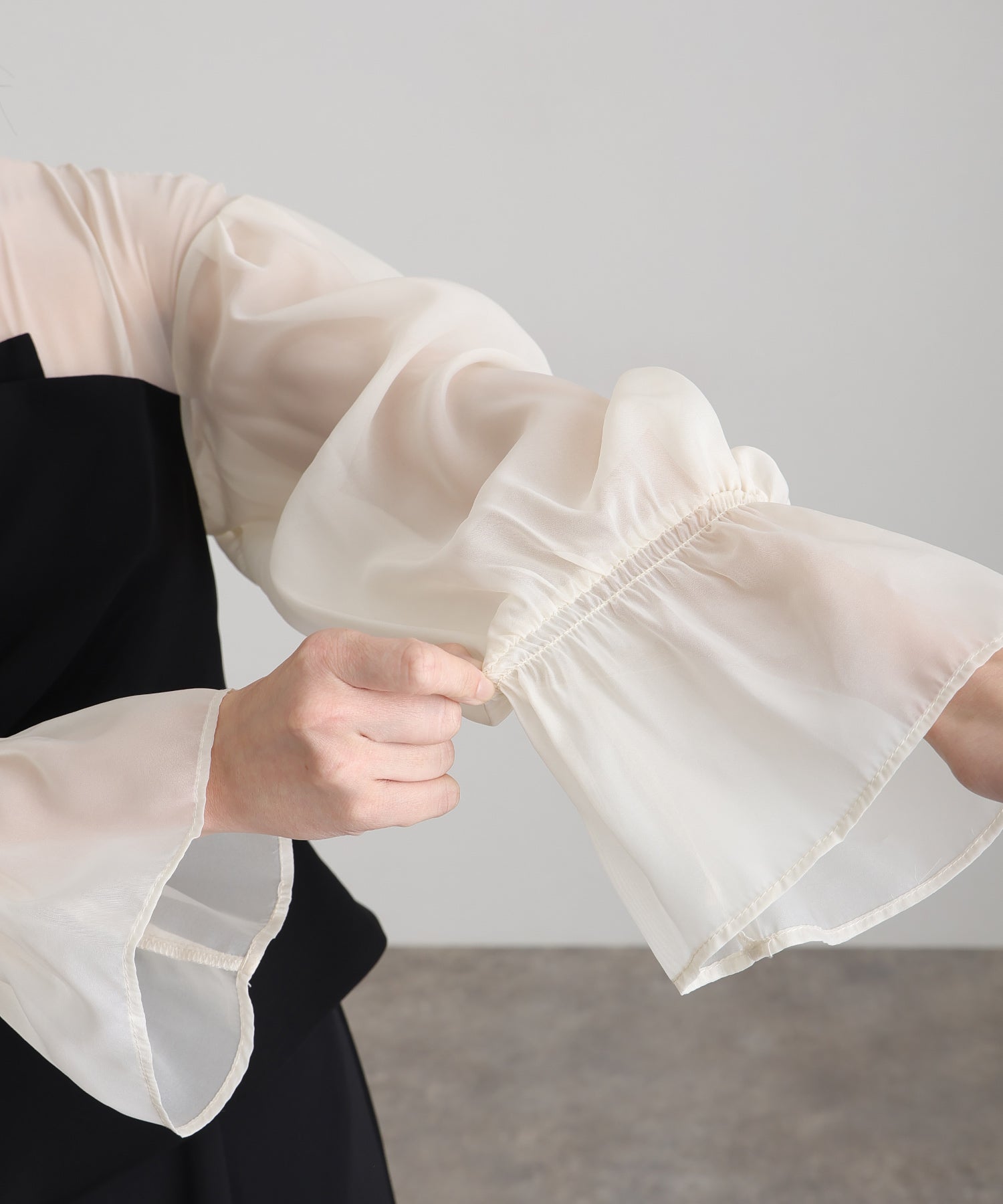 プールヴー PourVous 袖有及膝長同窗會垂墜背心裙邀請婚禮正式場合禮服派對裙 正式 連衣裙 派對裙 20代 30代 40代