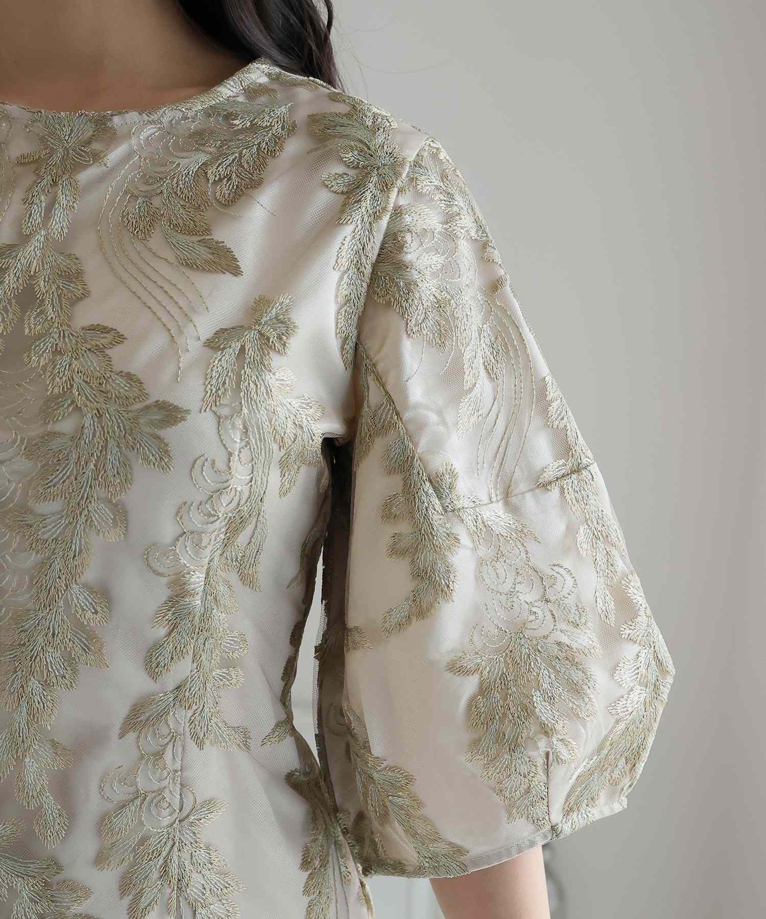 プールヴー PourVous 婚禮派對裙七分袖與長款圓頂正式場合裙同窗會 正式 洋裝 派對裙 20代 30代 40代