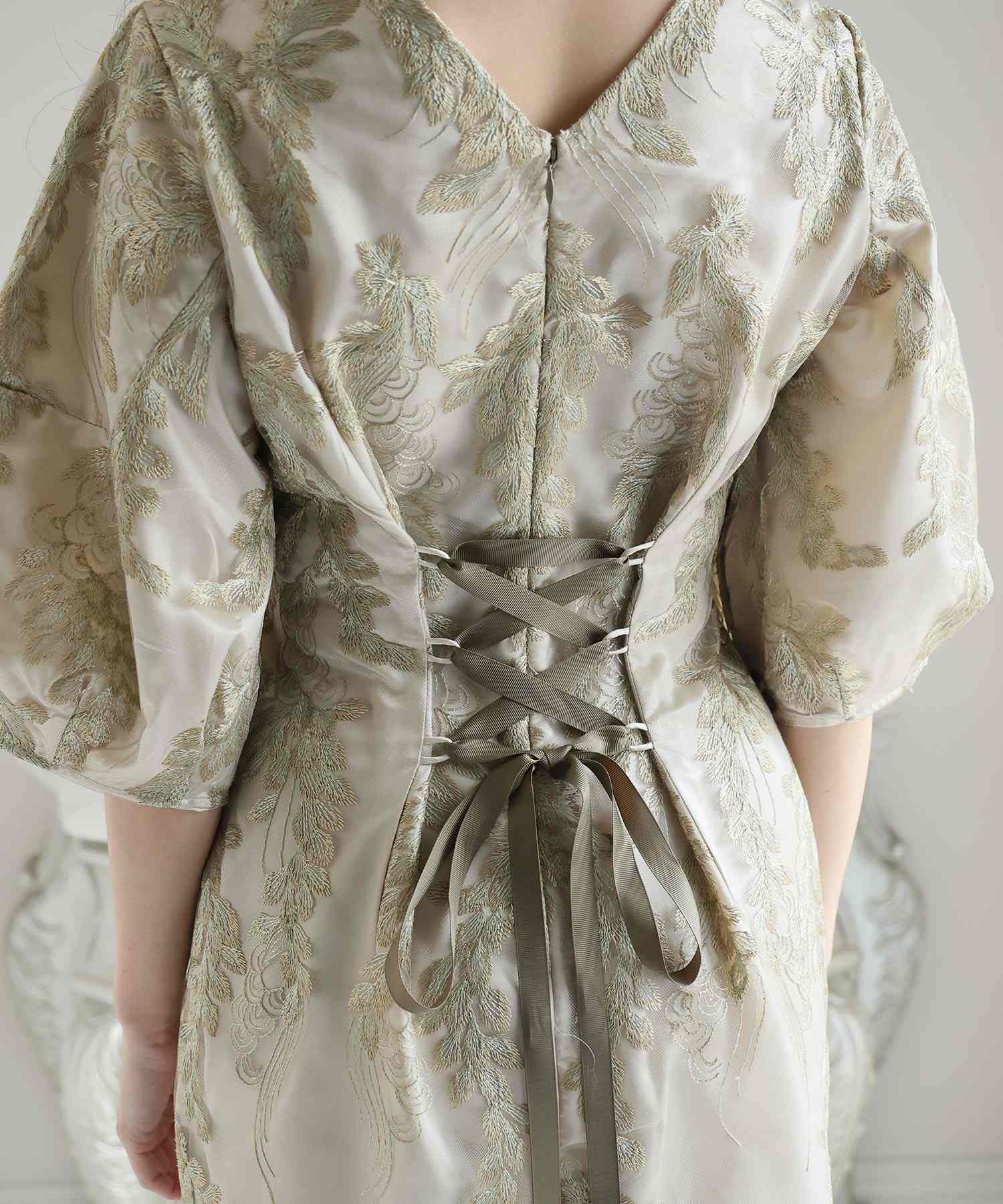 プールヴー PourVous 婚禮派對裙七分袖與長款圓頂正式場合裙同窗會 正式 洋裝 派對裙 20代 30代 40代