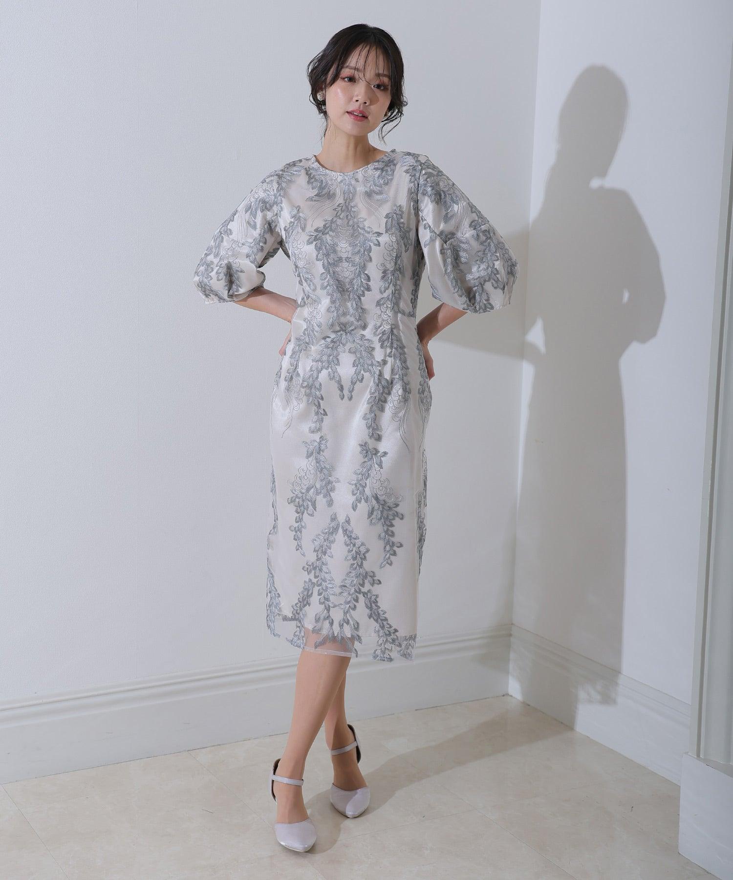 プールヴー PourVous 婚禮派對裙七分袖與長款圓頂正式場合裙同窗會 正式 洋裝 派對裙 20代 30代 40代