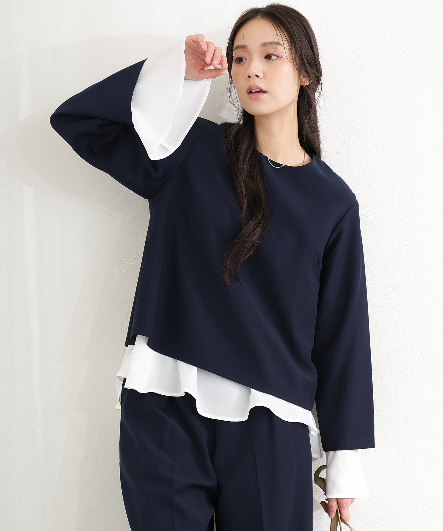 PourVous Blouse Ceremony Formal Setup Entrance Ceremony Graduation Ceremony Mother Outfit Mom Entrance Ceremony Graduation Ceremony Mother 40s 30s Shichi-Go-San Mourning Suit Jacket & Set-Up Pants 3-Piece Set with Pockets Formal Dress