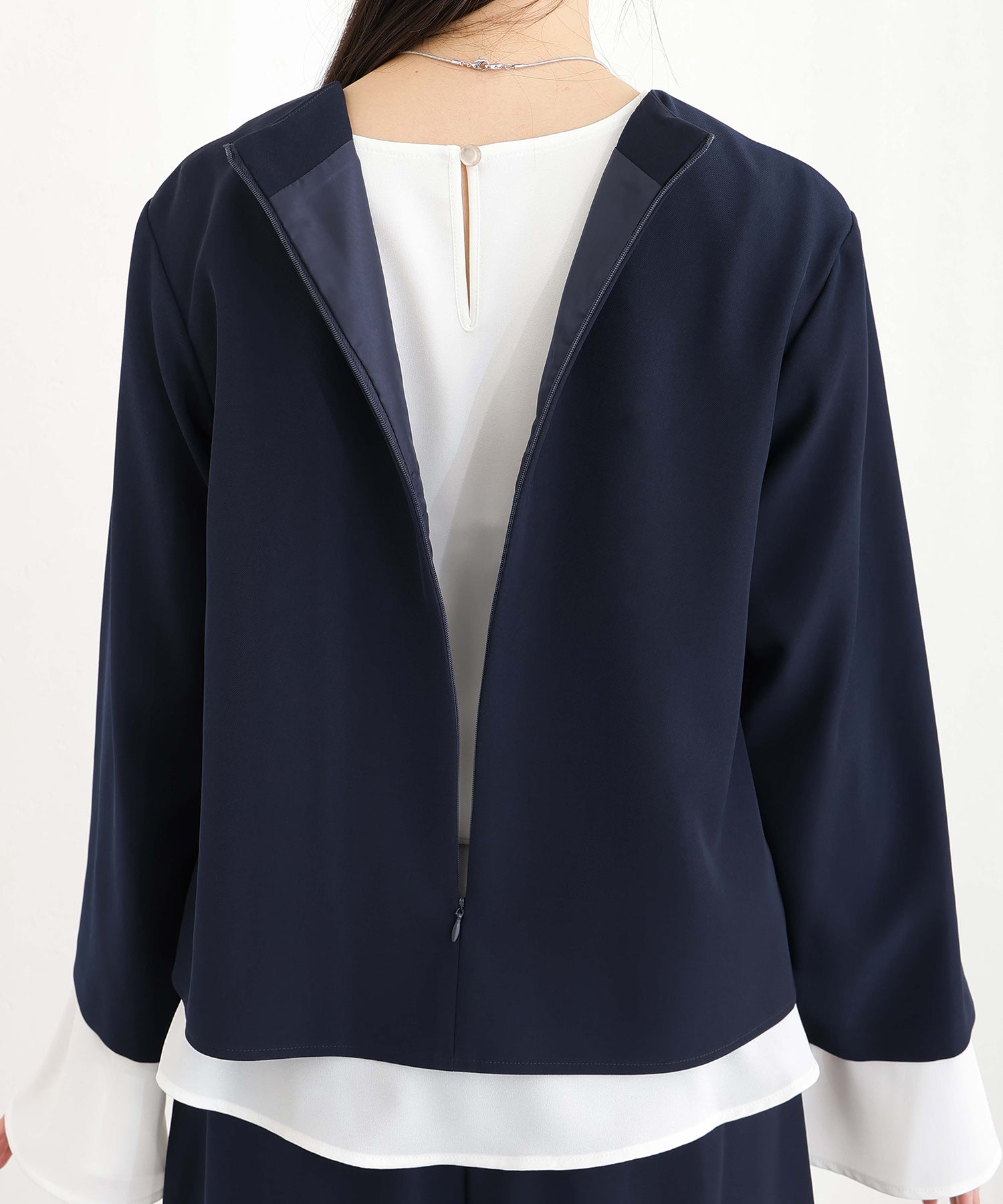 PourVous Blouse Ceremony Formal Setup Entrance Ceremony Graduation Ceremony Mother Outfit Mom Entrance Ceremony Graduation Ceremony Mother 40s 30s Shichi-Go-San Mourning Suit Jacket & Set-Up Pants 3-Piece Set with Pockets Formal Dress