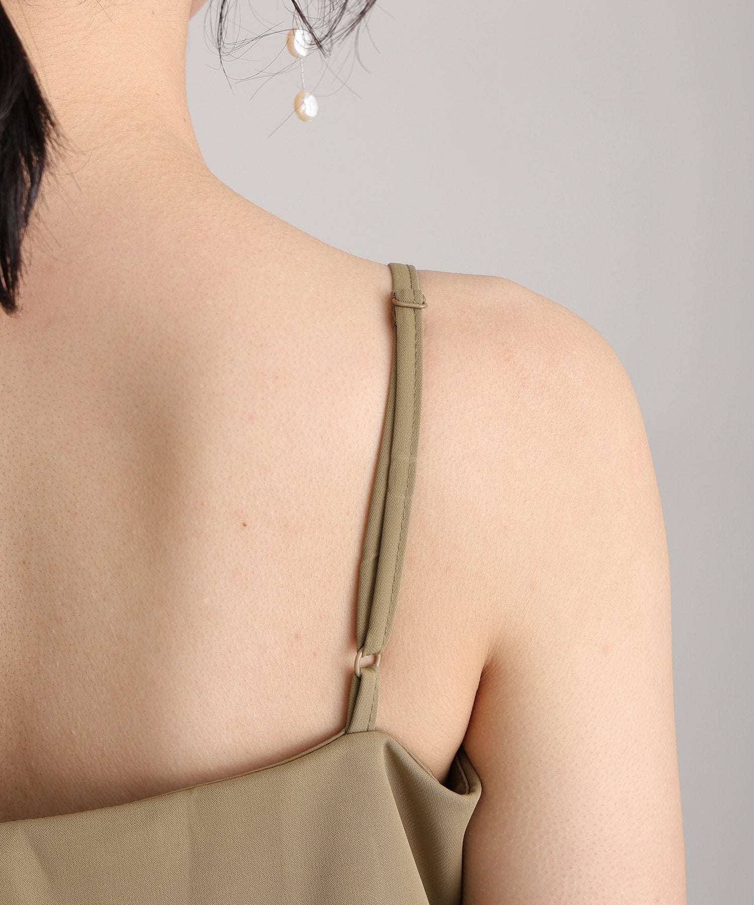 プールヴー PourVous 結婚式パーティードレスチュールボレロ袖あり&ミモレ丈お呼ばれ同窓会オケージョンドレスフォーマル フォーマル ワンピース パーティードレス 20代 30代 40代 (カーキ) カーキ