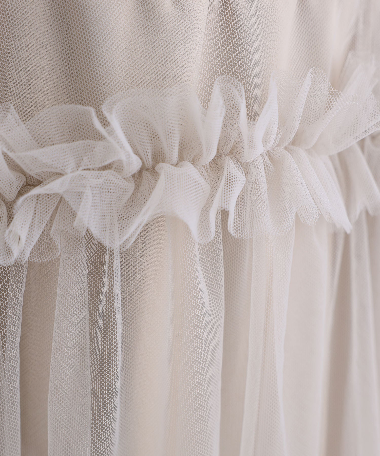 プールヴー PourVous ギャザーチュールトップス フォーマル ワンピース パーティードレス 20代 30代 40代 (ネイビー) ネイビー