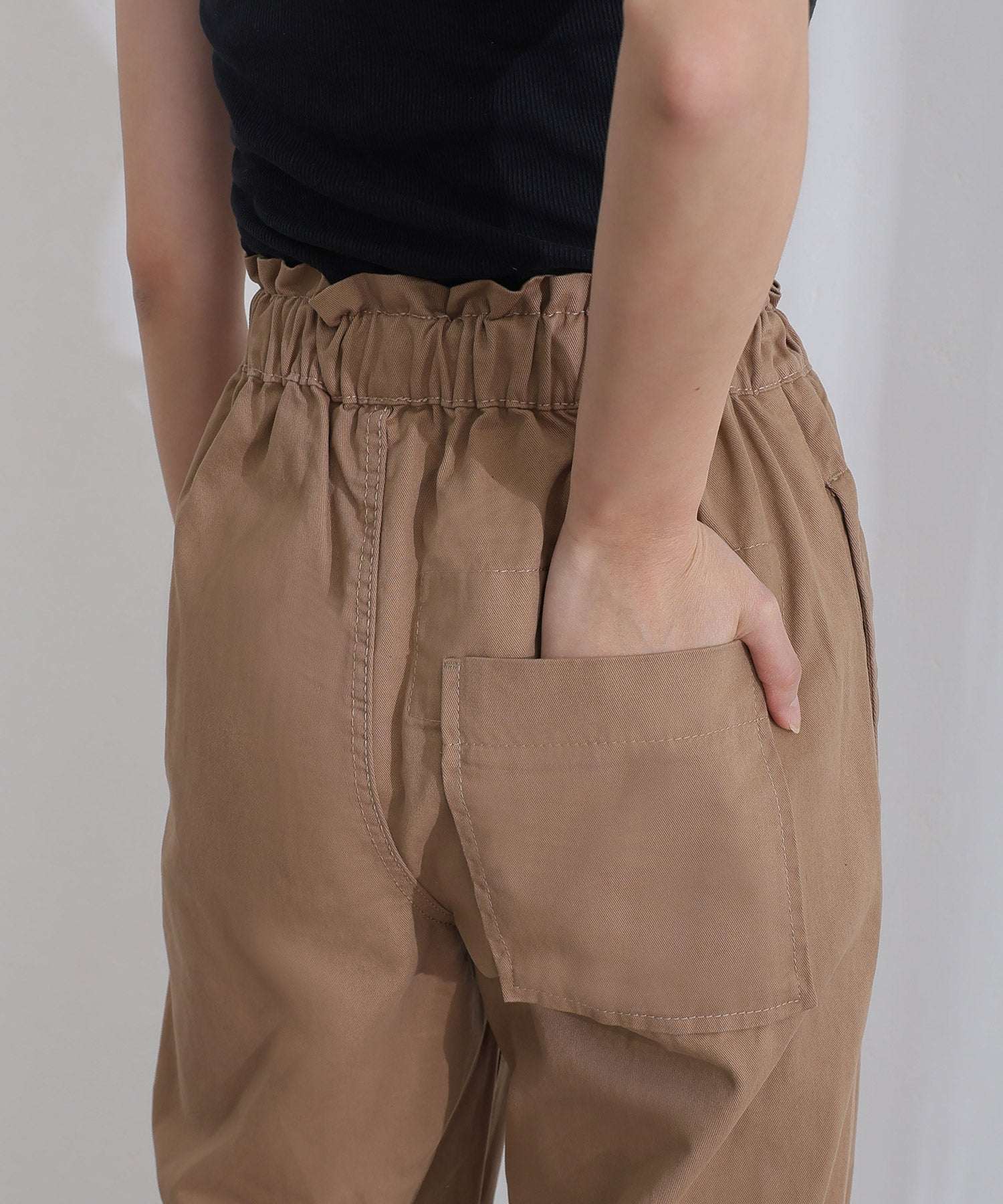 プールヴー PourVous リラックスワイド パラシュートパンツ フォーマル ワンピース パーティードレス 20代 30代 40代 (カーキ) カーキ