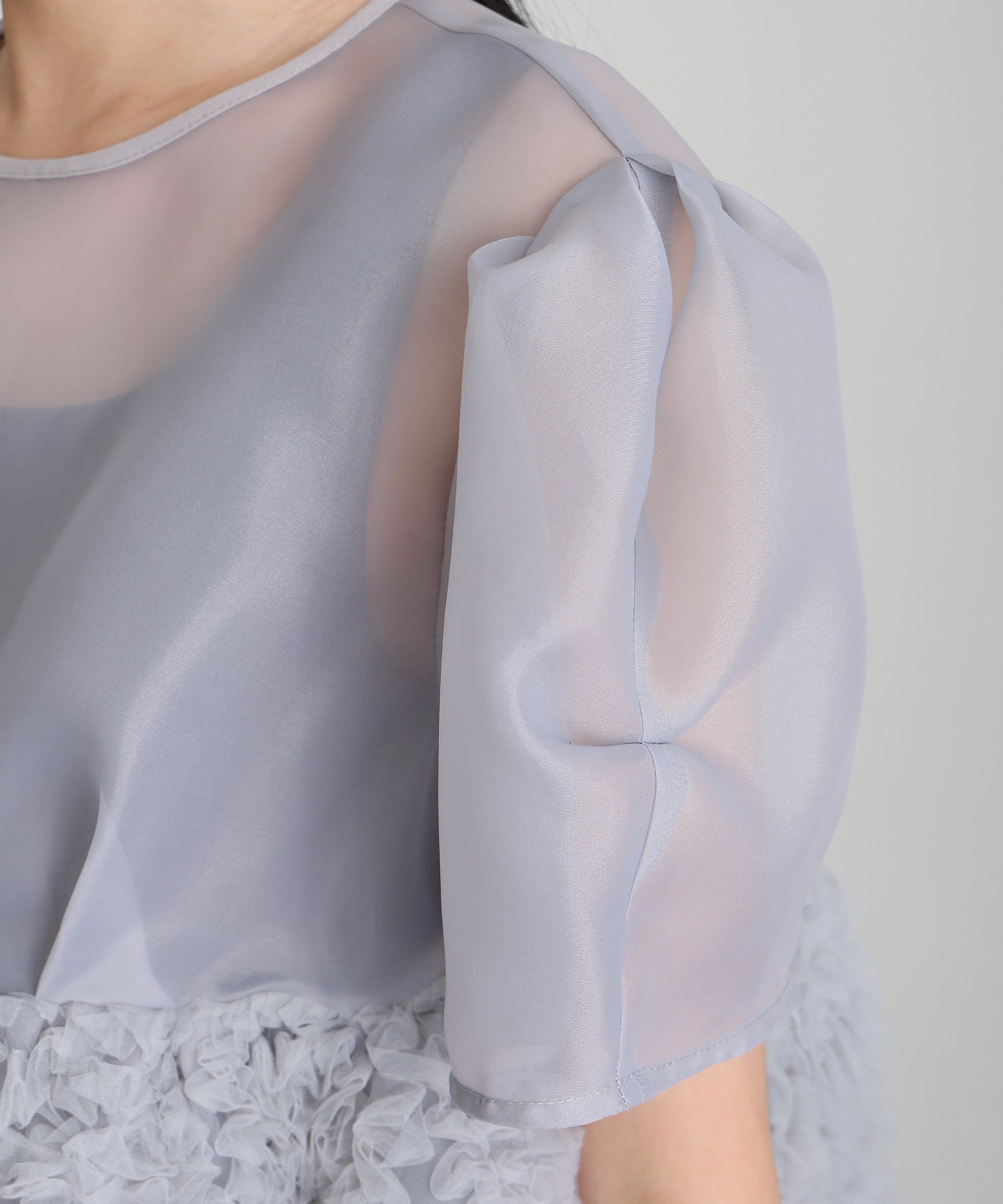 プールヴー PourVous セットアップパーティードレス結婚式二次会&ワイドパンツペプラム2点セットオーガンジーセレモニーフォーマルロング丈オケージョンドレス同窓会成人式 フォーマル ワンピース パーティードレス (ブラック) ブラック