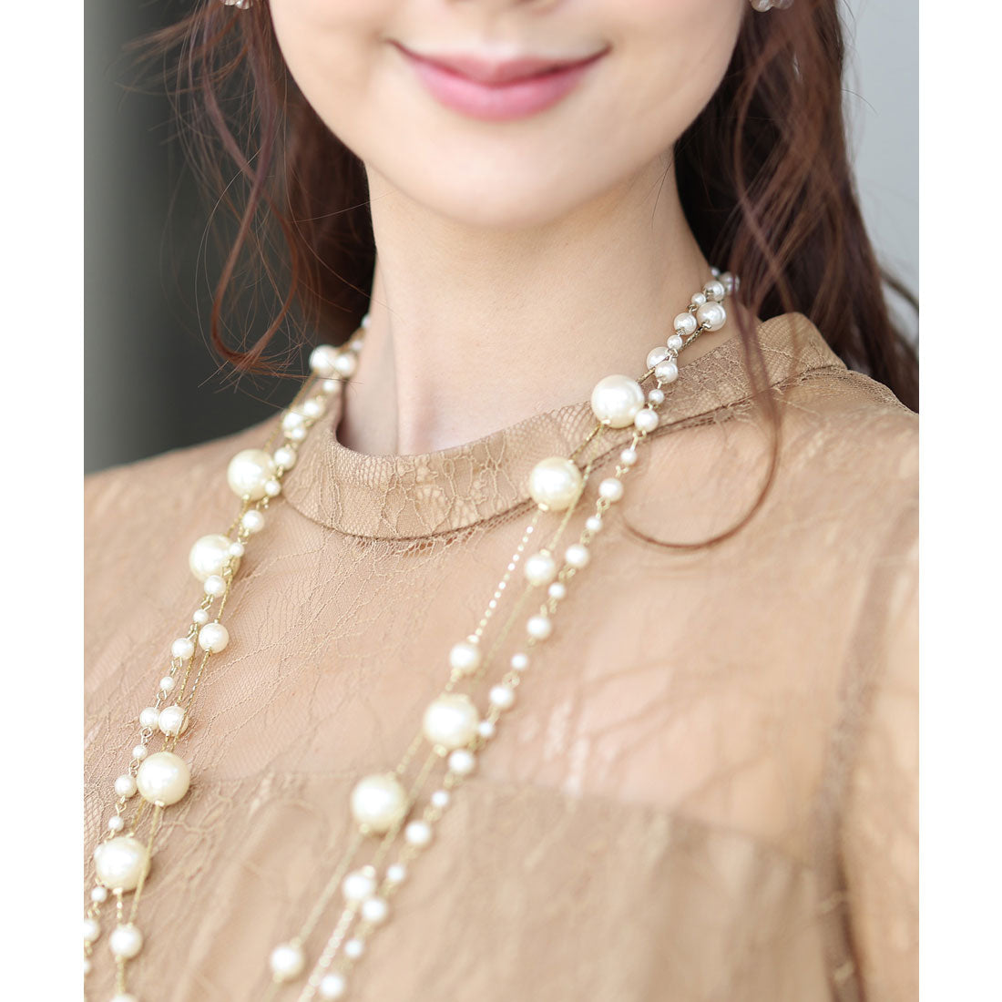 プールヴー PourVous 袖あり&ミモレ丈パーティードレスシアーレースお呼ばれ結婚式フォーマル ワンピース 20代 30代 40代 (ブラック) ブラック