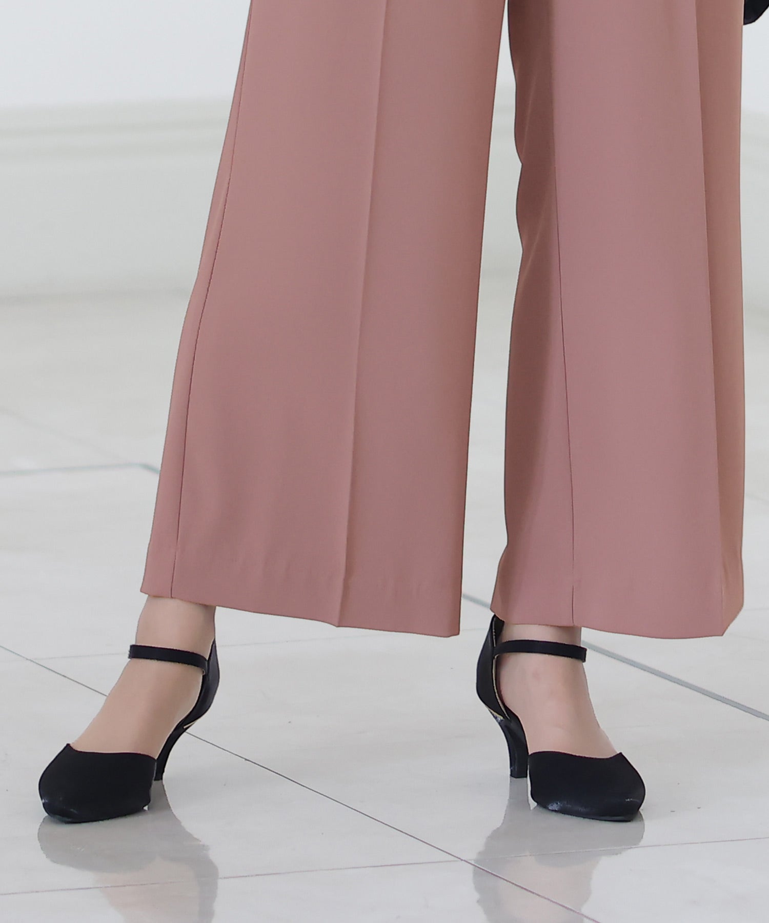 PourVous 套裝褲裙結婚式及寬褲佩普拉姆大尺寸正式長裙 20代 30代 40代