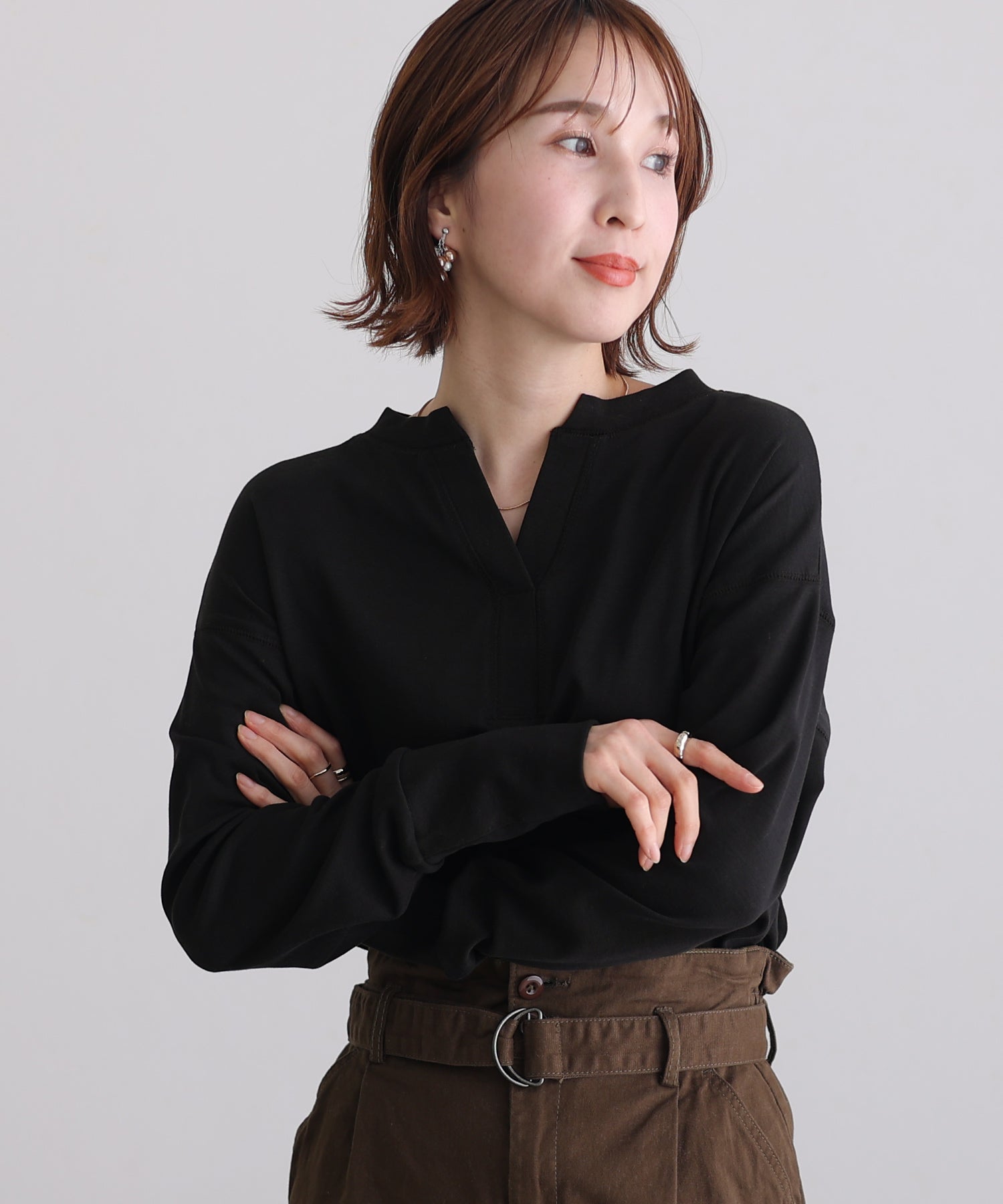 泳池voi倒數船長圓頭套頭衫