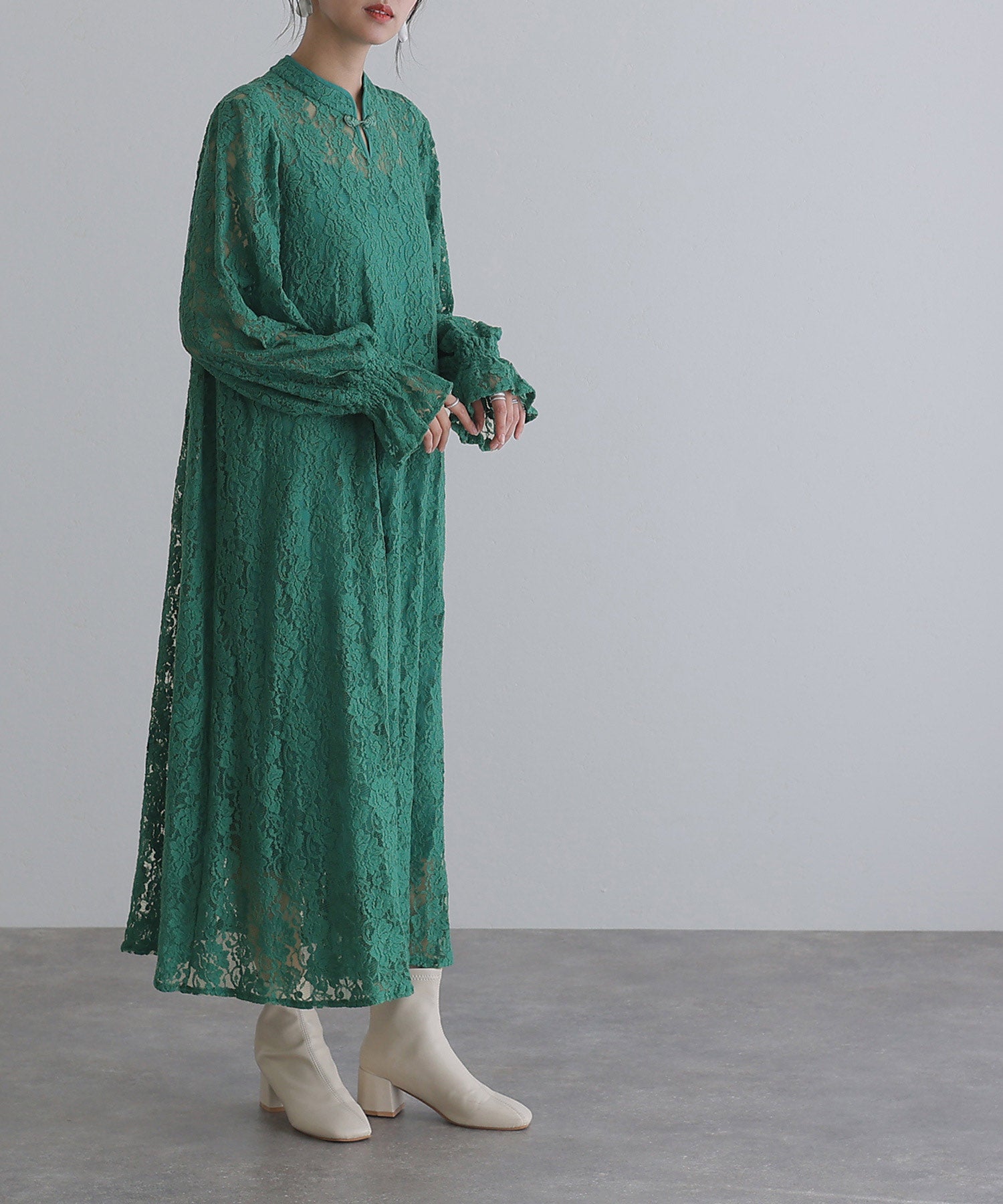 PourVous Sleeved & Long Party Dress Petite High Neck Wedding Formal Dress 20s 30s 40s PourVous Sleeved & Long Party Dress Petite High Neck Wedding Formal Dress 20s 30s 40s