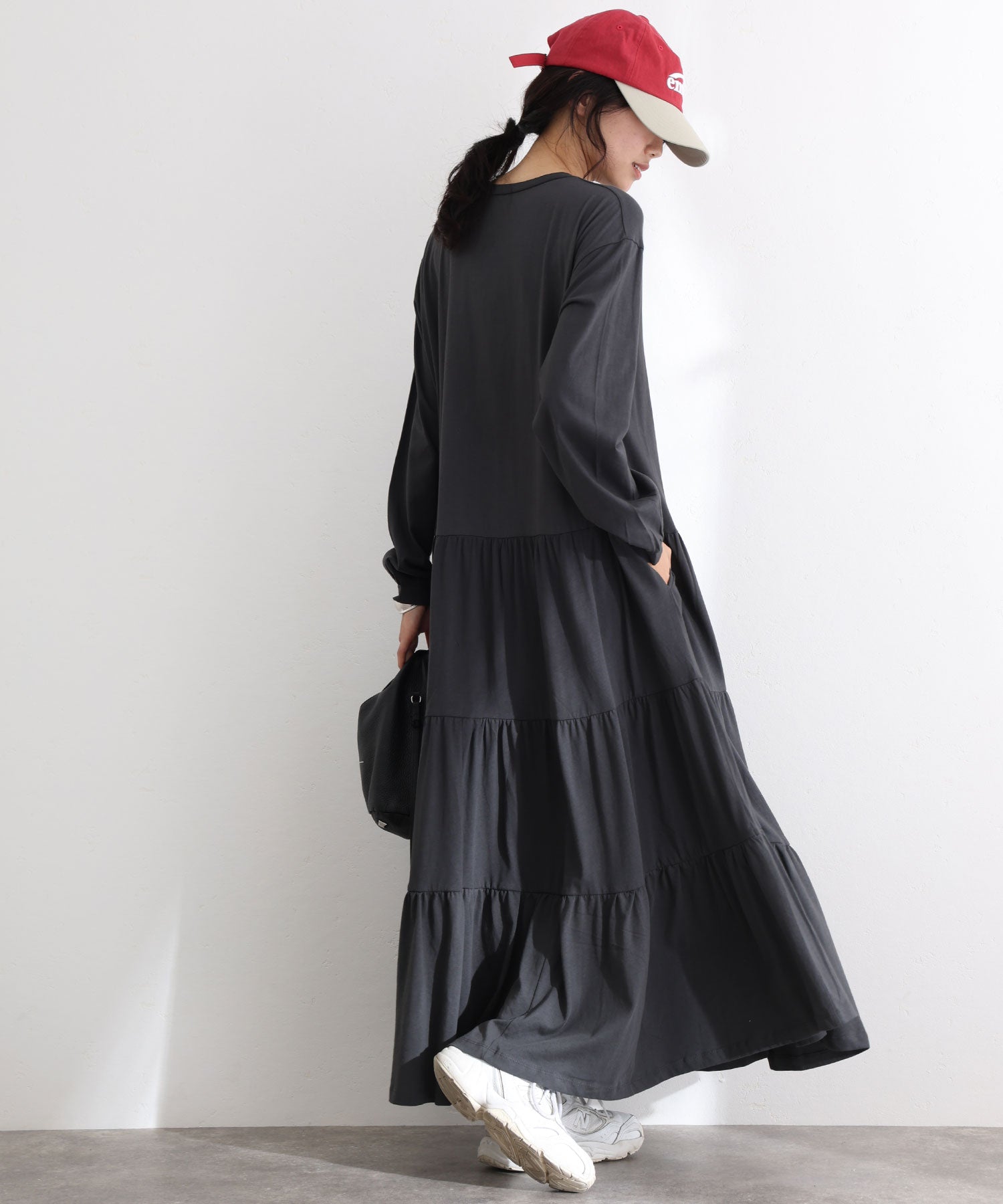 PourVous Long Tiered Cut Dress Formal Dress Party Dress for 20s 30s 40s