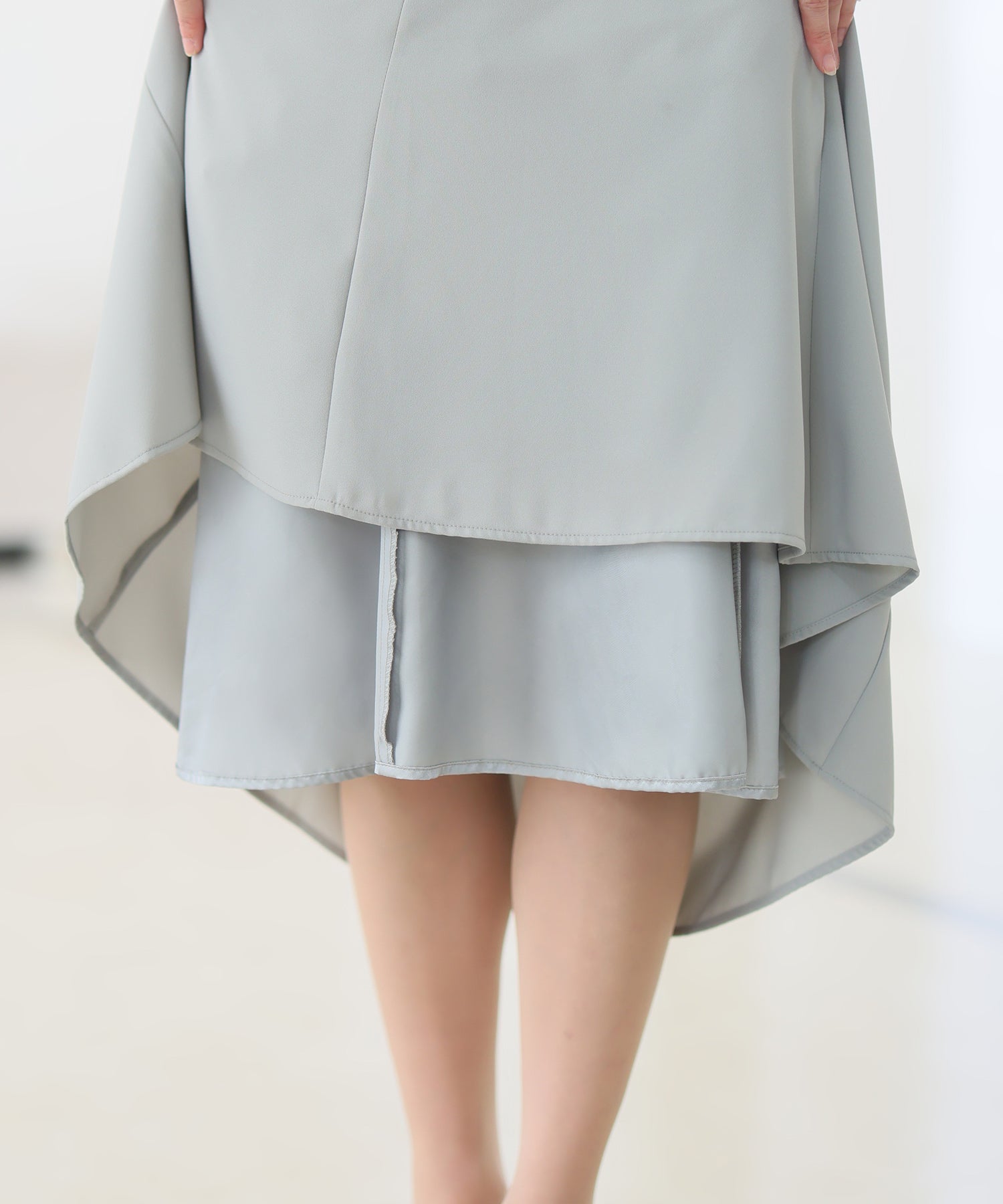 プールヴー PourVous バルーンヘムパーティードレスセレモニーロング&袖あり結婚式フォーマル フォーマル ワンピース パーティードレス 20代 30代 40代