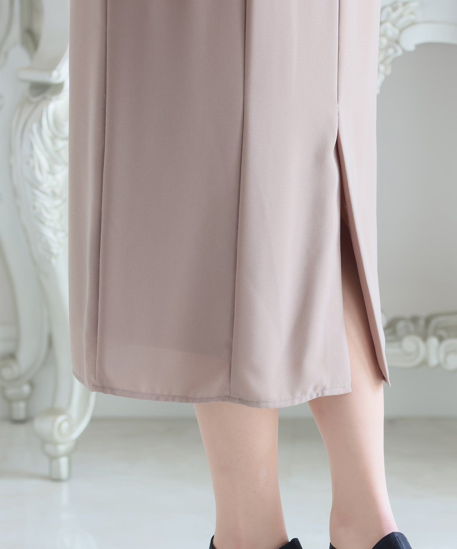 プールヴー PourVous 袖あり&ロングパーティードレスオフショルダーお呼ばれ結婚式フォーマル フォーマル ワンピース パーティードレス 20代 30代 40代