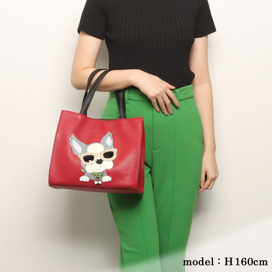 PrimuFiore Funky Grass Dog Square Tote