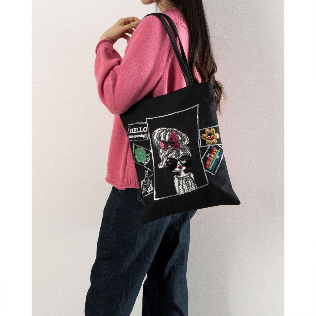 プリムフィオーレ PrimuFiore 帆布スパンレディ縦トート