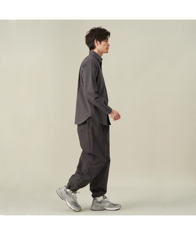 ピッタリ Pitta Re:) 【Pitta Re:)】 カジュアルシャツ ヘビーウェイトネルシャツ 長袖 メンズ (チャコール) チャコール