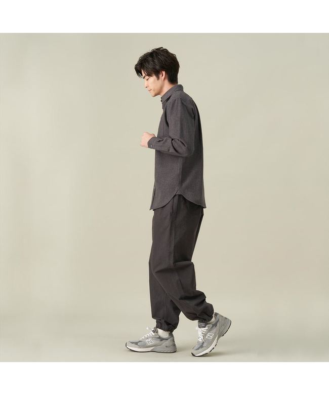 ピッタリ Pitta Re:) 【Pitta Re:)】 カジュアルシャツ ヘビーウェイトネルシャツ 長袖 メンズ (チャコール) チャコール