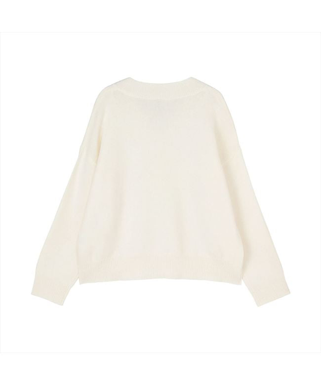 ピッタリ Pitta Re:) 【Pitta Re:)】 ラム混ゆるニットプルオーバー レディース