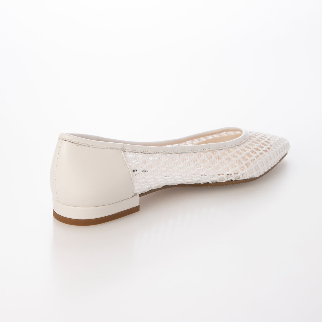 パラディクルール PARADIS COULEUR チュールネットレイヤードパンプス (ホワイトコンビ) ホワイトコンビ