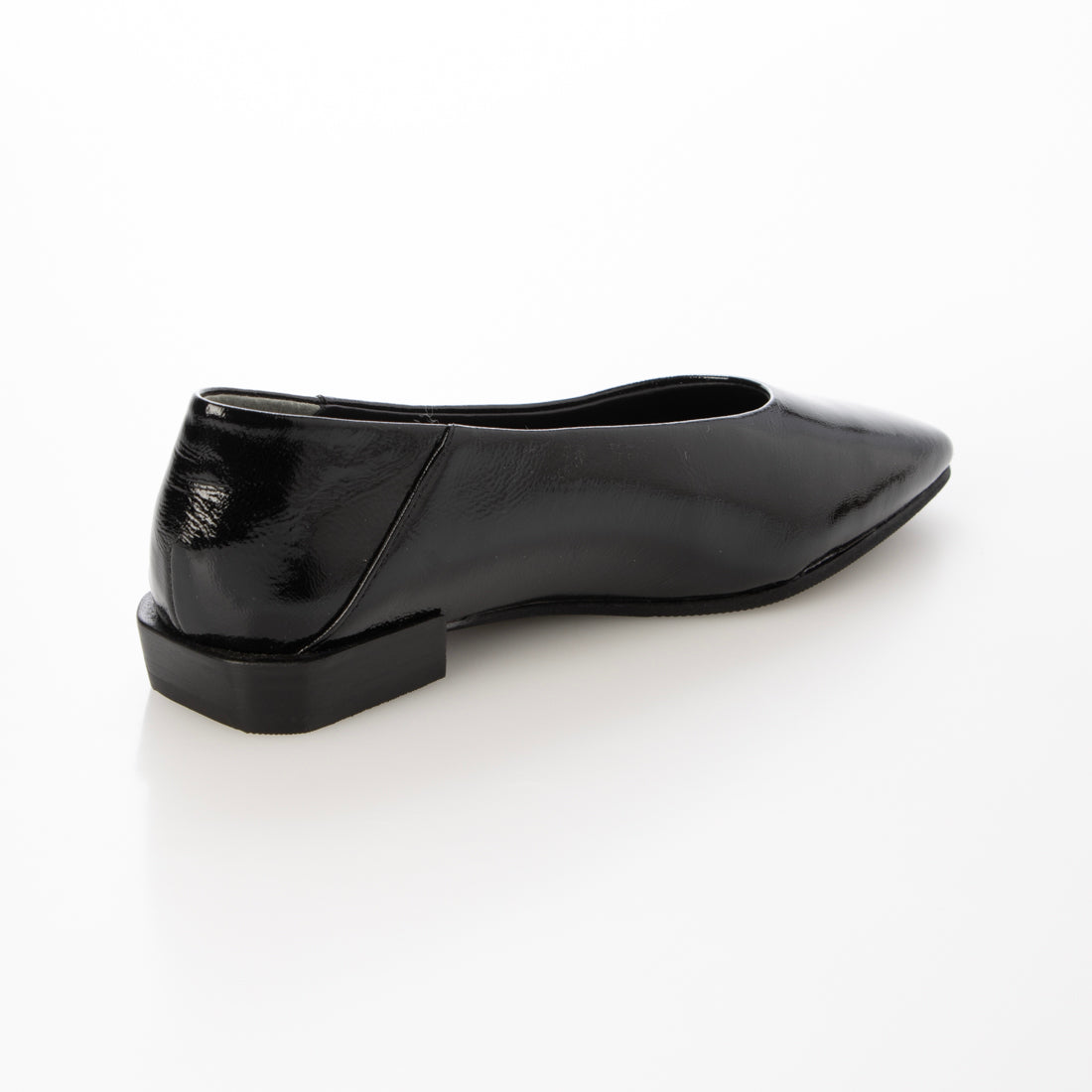 パラディクルール PARADIS COULEUR キルティングインソールプレーンパンプス (ブラックエナメル) ブラックエナメル