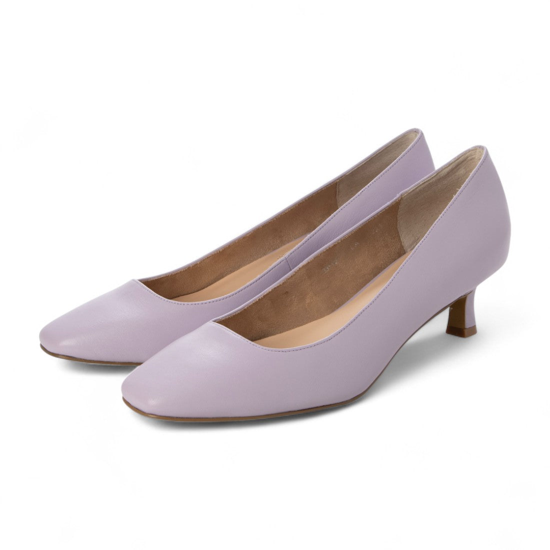 パラディクルール PARADIS COULEUR スクエアトウプレーンパンプス (ラベンダー) ラベンダー