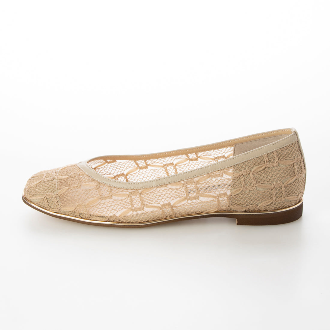 パラディクルール PARADIS COULEUR スクエアトウVカットレースパンプス