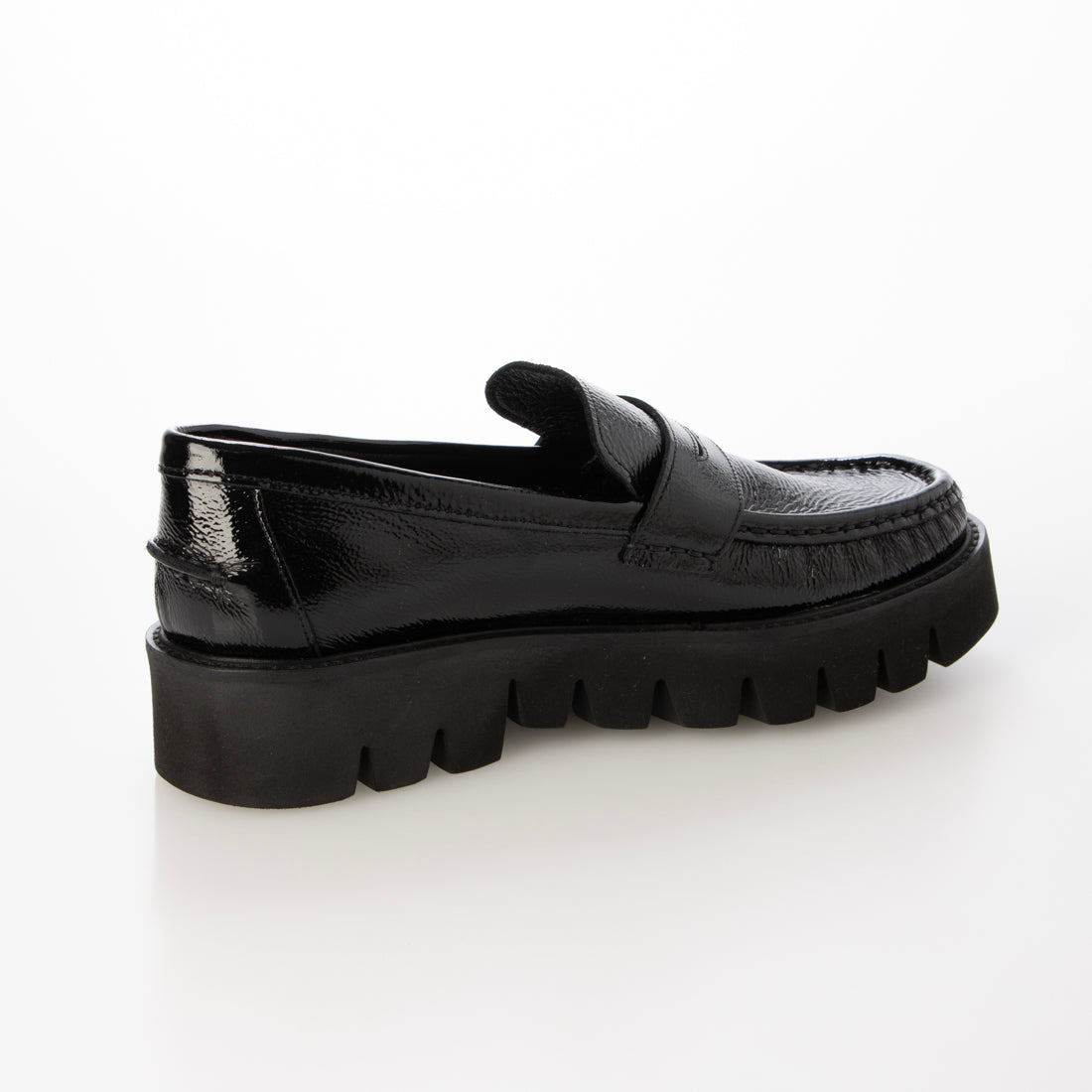 パスクッチ PASCUCCI エクストラライトソールローファー (ブラックエナメル) ブラックエナメル