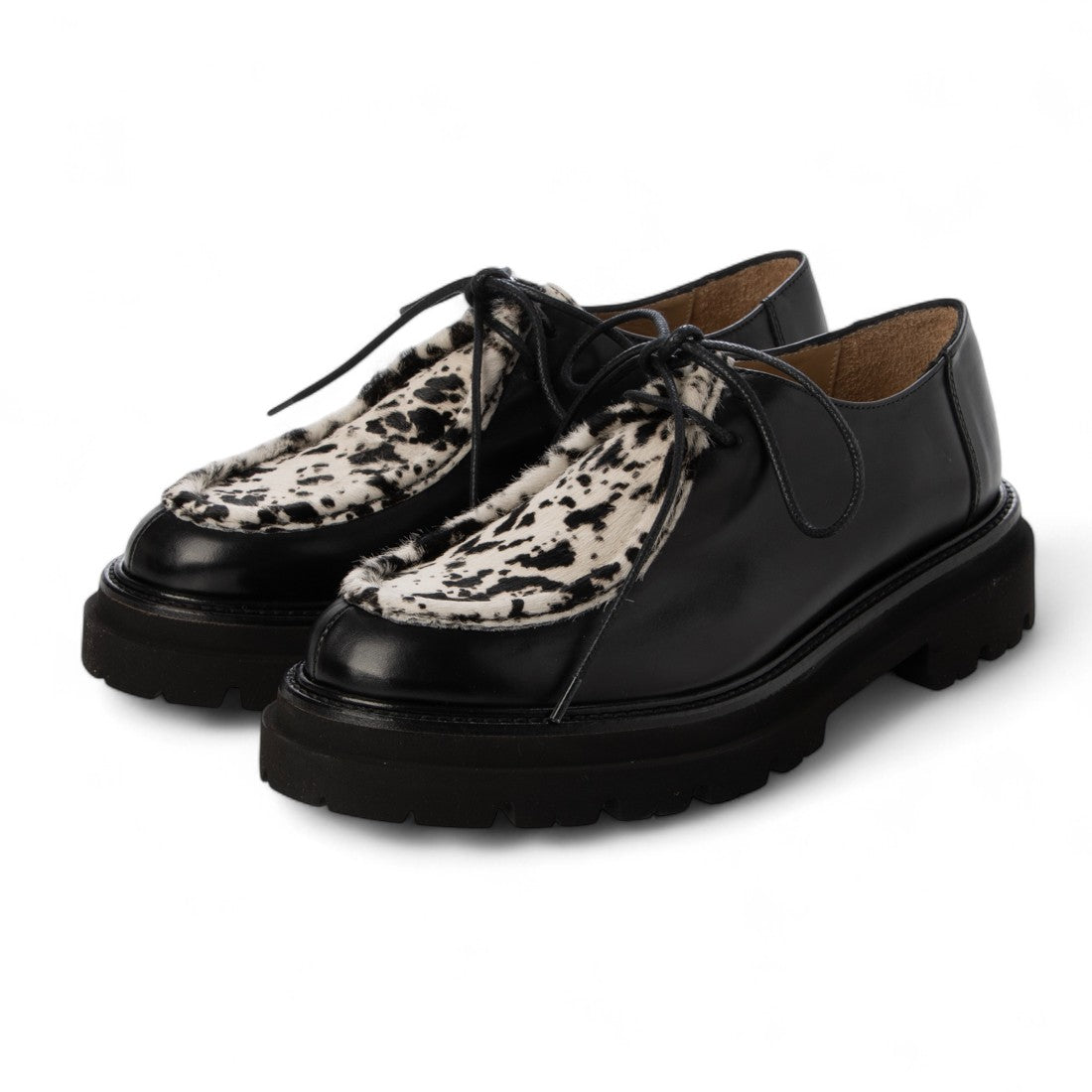 パスクッチ PASCUCCI タンクソールチロリアンシューズ (ブラックコンビ) ブラックコンビ