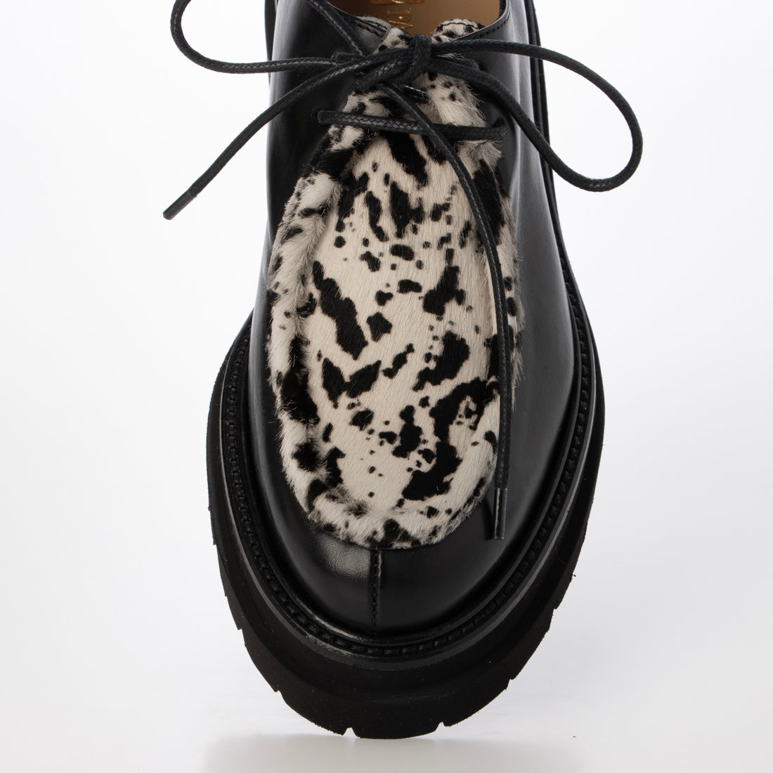 パスクッチ PASCUCCI タンクソールチロリアンシューズ (ブラックコンビ) ブラックコンビ