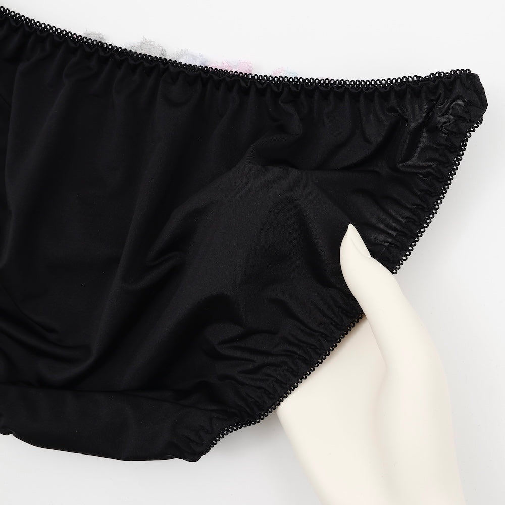 パリーゼ Palissee 【3点セット】ビビッドフラワーマカロニコード ブラ&ショーツ+Tバック 【返品不可商品】