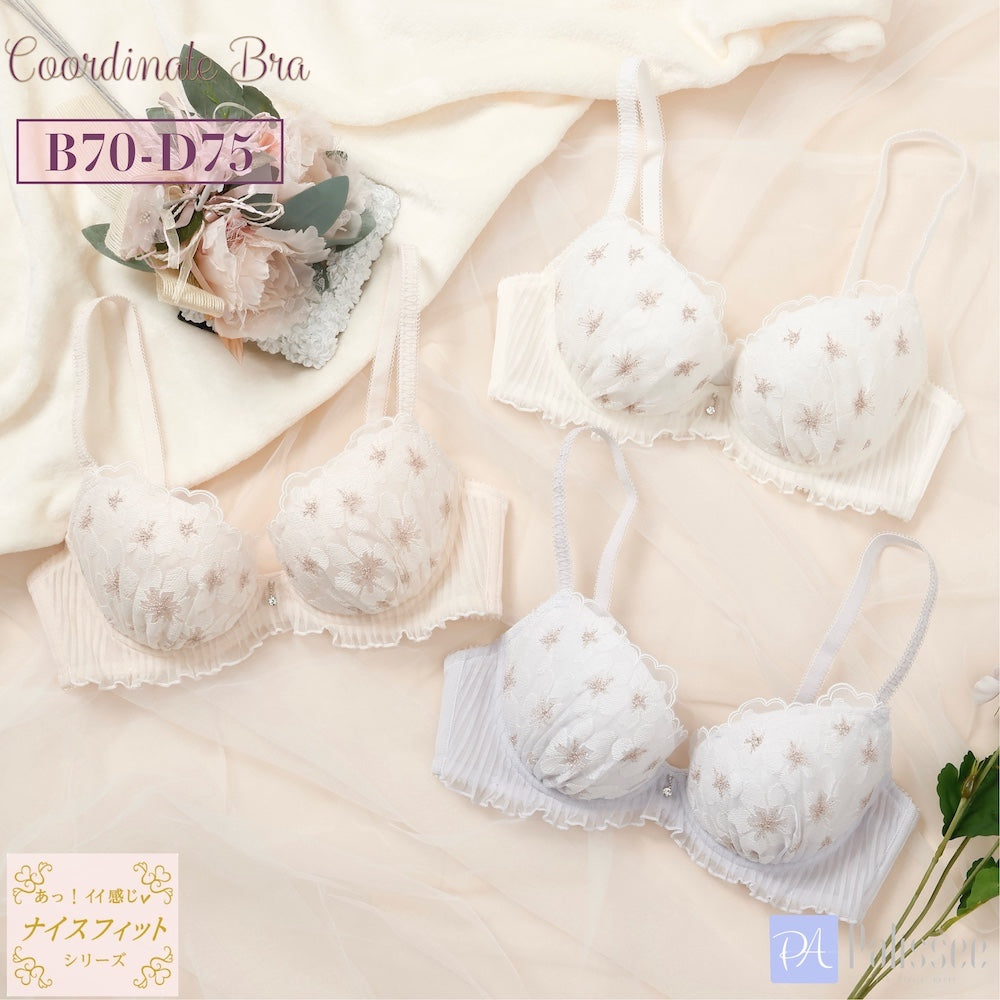 パリーゼ Palissee 【B~Dカップ】ラピュセル 3/4カップブラ (オフホワイト) オフホワイト