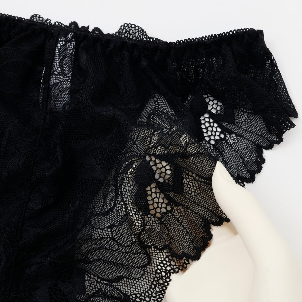 パリーゼ Palissee ルミナスシャドウブルーム3/4モールドカップブラ&ショーツ【返品不可商品】 (ブラック) ブラック