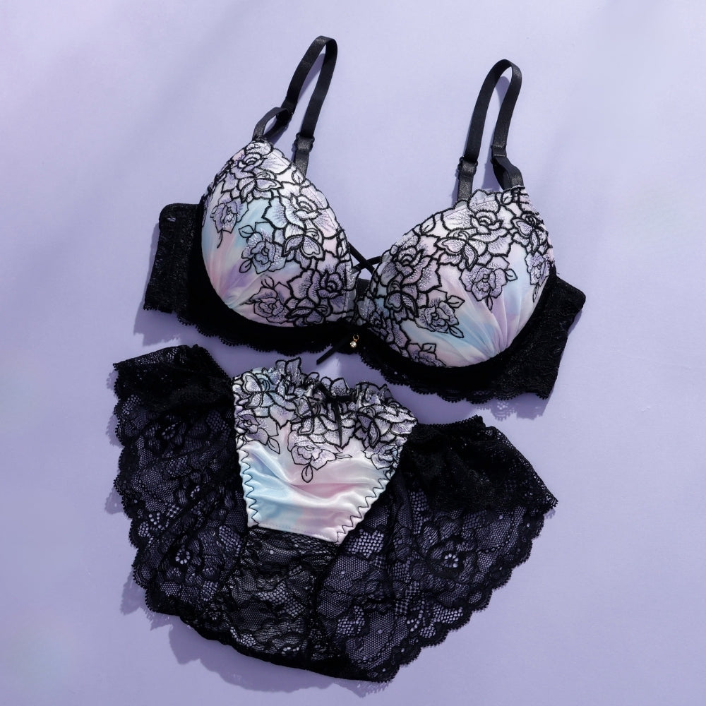 パリーゼ Palissee ローズヴィーナス3/4モールドカップブラ&ショーツ【返品不可商品】 (ブラック) ブラック