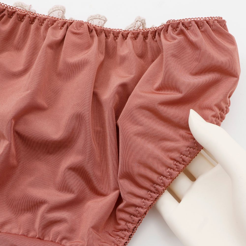 パリーゼ Palissee ソレイユクレール ブラ&ショーツ【返品不可商品】 (テラコッタ) テラコッタ