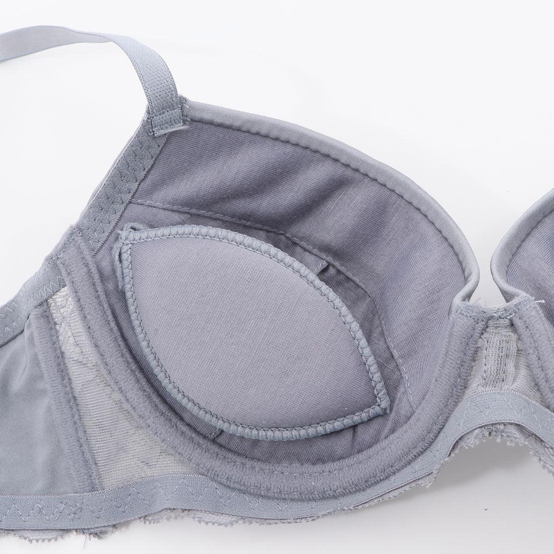 パリーゼ Palissee 無地ツーウェイ3/4モールドカップブラ&ショーツ【返品不可商品】 (ワイン) ワイン