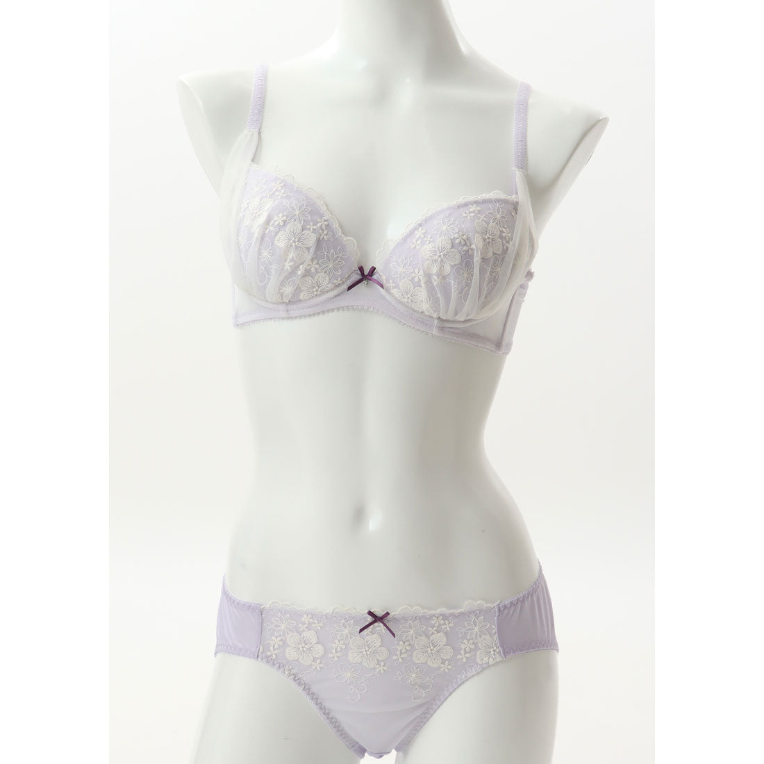 パリーゼ Palissee ふんわりウーリーフラワー 3/4カップブラ&ショーツ【返品不可商品】