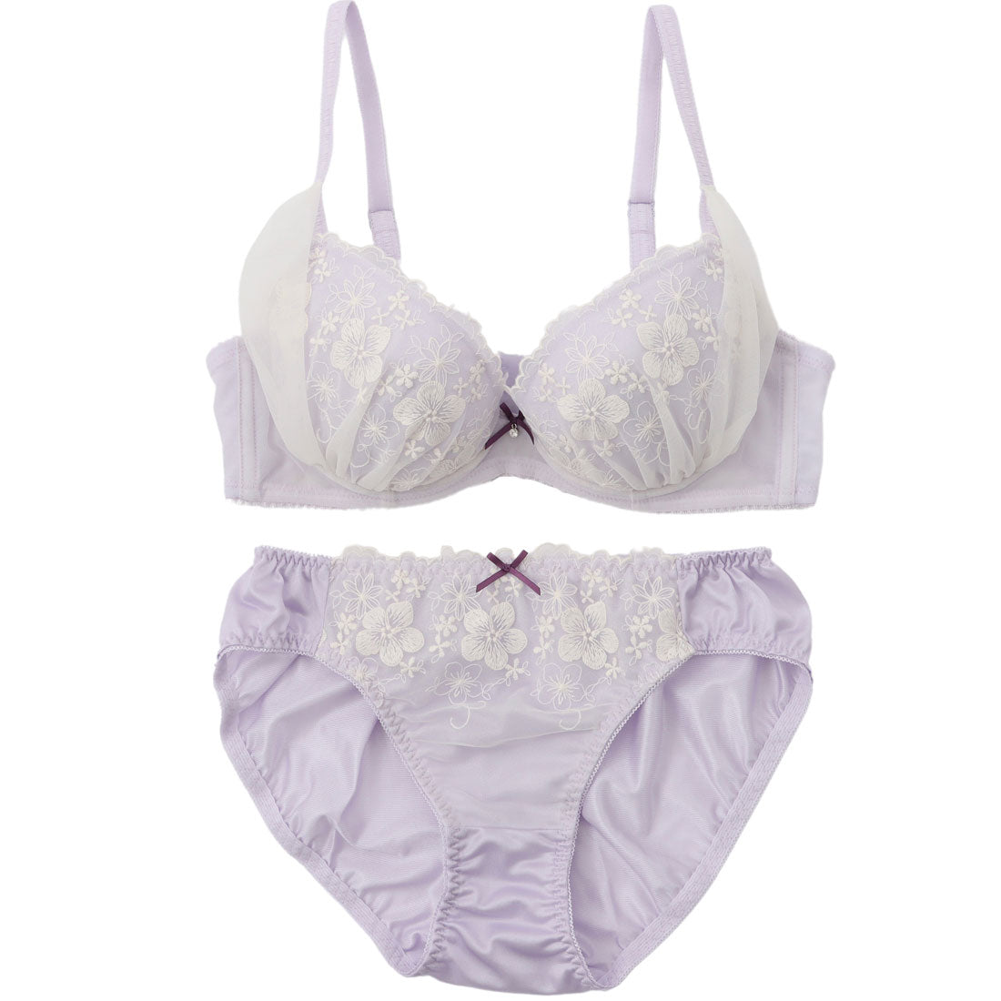 パリーゼ Palissee 【EFカップ】ふんわりウーリーフラワー 3/4カップブラ&ショーツ【返品不可商品】