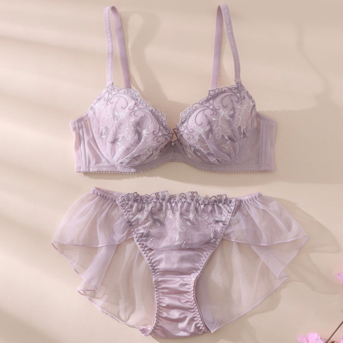 パリーゼ Palissee 【EFカップ】プリューム3/4カップブラ&ショーツ 【返品不可】【返品不可商品】 (ピンク) ピンク