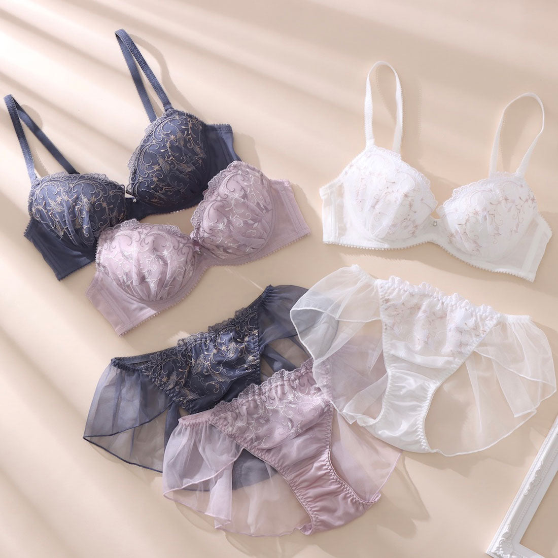 パリーゼ Palissee 【EFカップ】プリューム3/4カップブラ&ショーツ 【返品不可】【返品不可商品】 (ピンク) ピンク