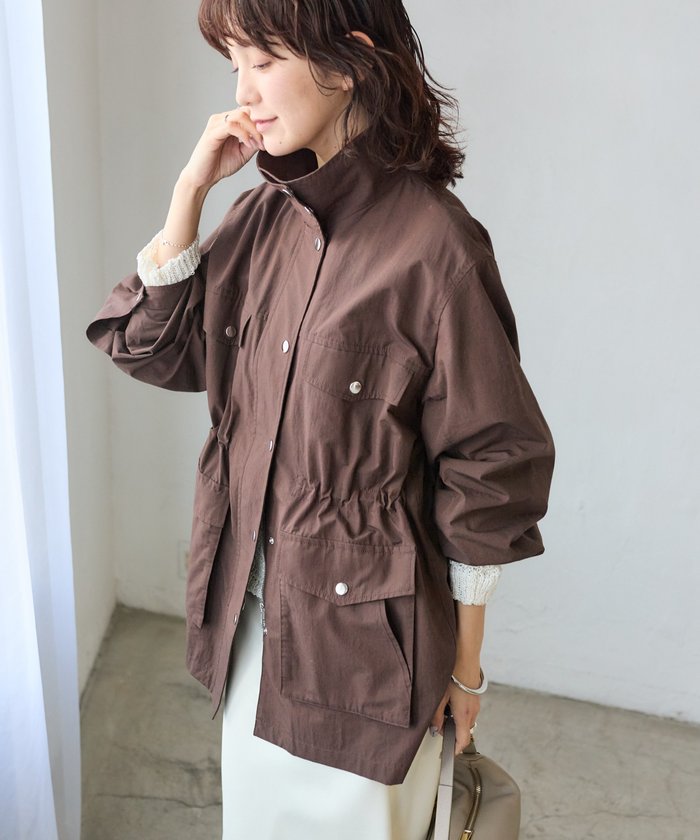 パル PAL 【RIVE DROITE】スタンドワークジャケット (brown) brown