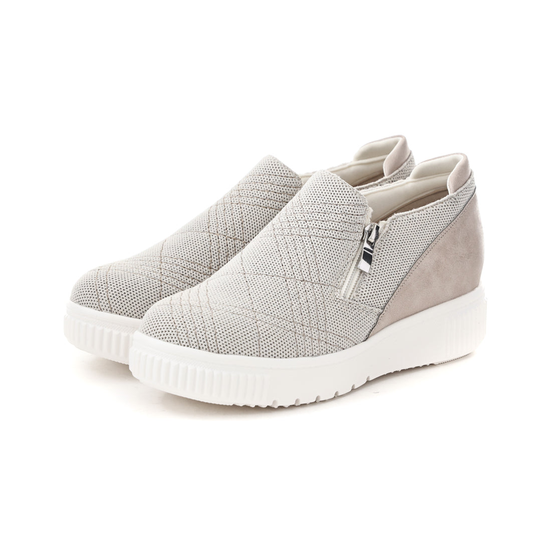 パータム リュクス PARTAM LUXE レディース スニーカー カジュアルシューズ スリッポン サイドゴア カジュアルスニーカー 軽量 40031 (アイボリー) アイボリー