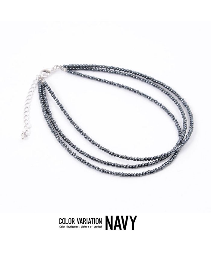 キャバリア CavariA CavariA【キャバリア】トリプルビーズアンクレット