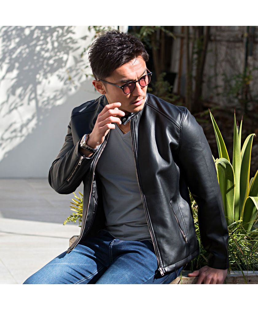 キャバリア CavariA CavariA カラー無地Vネック長袖Tシャツ メンズ 長袖 無地 ロンt 長袖Tシャツ シンプル トップス ブランド 黒 白 紺 ブラック グレー ホワイト