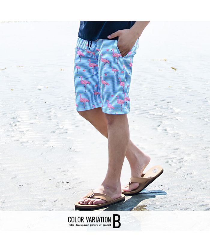 キャバリア CavariA CavariA【キャバリア】水陸両用デザインプリントショートパンツ【返品不可商品】