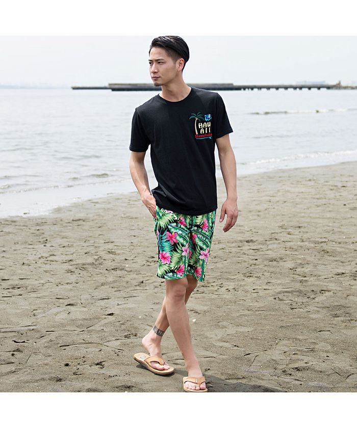 キャバリア CavariA CavariA【キャバリア】水陸両用デザインプリントショートパンツ【返品不可商品】