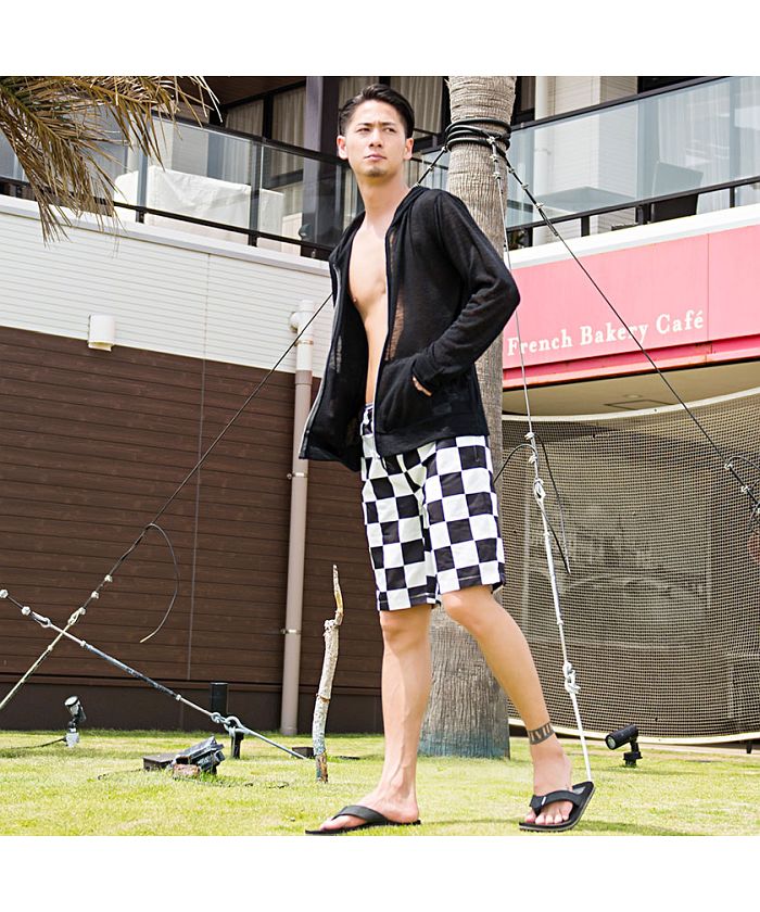 キャバリア CavariA CavariA【キャバリア】水陸両用デザインプリントショートパンツ【返品不可商品】